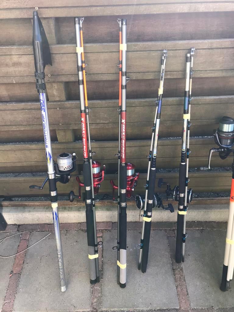 zeehengels zie foto’s en omschrijving, Watersport en Boten, Hengelsport | Zeevissen, Ophalen, Nieuw, Werphengel