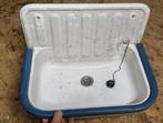 Emaille Wasbak met stop 50x40 cm - Ophangbaar, Ophalen, Wastafel
