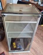 GRATIS Vintage Stereomeubel kastje met glazen deksel, Audio, Tv en Foto, Stereo-sets, Ophalen of Verzenden