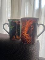 Mokken WWF: Olifant en Luipaard, Keramiek, Ophalen of Verzenden, Zo goed als nieuw, Overige stijlen