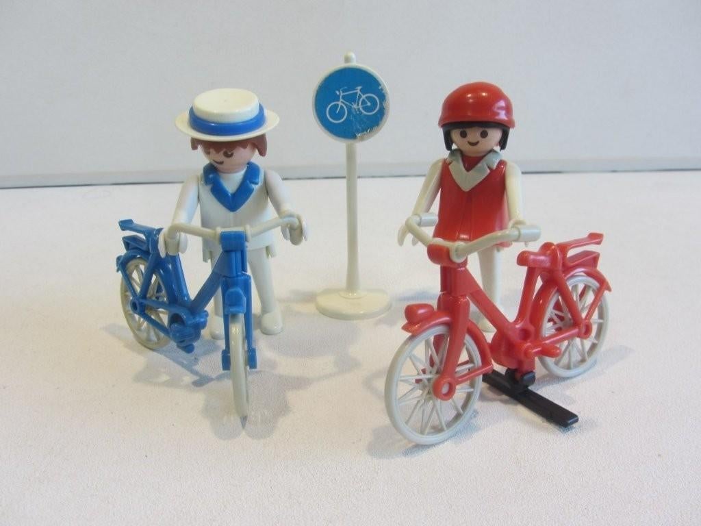 Playmobil vintage  2 fietsers – 3573, Kinderen en Baby's, Speelgoed | Playmobil, Ophalen of Verzenden, Gebruikt, Los playmobil