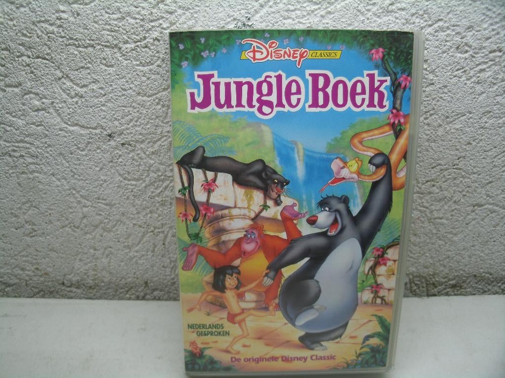VHS 180A JUNGLE BOEK NED GESPR, Cd's en Dvd's, VHS | Kinderen en Jeugd, Alle leeftijden, Ophalen of Verzenden, Gebruikt