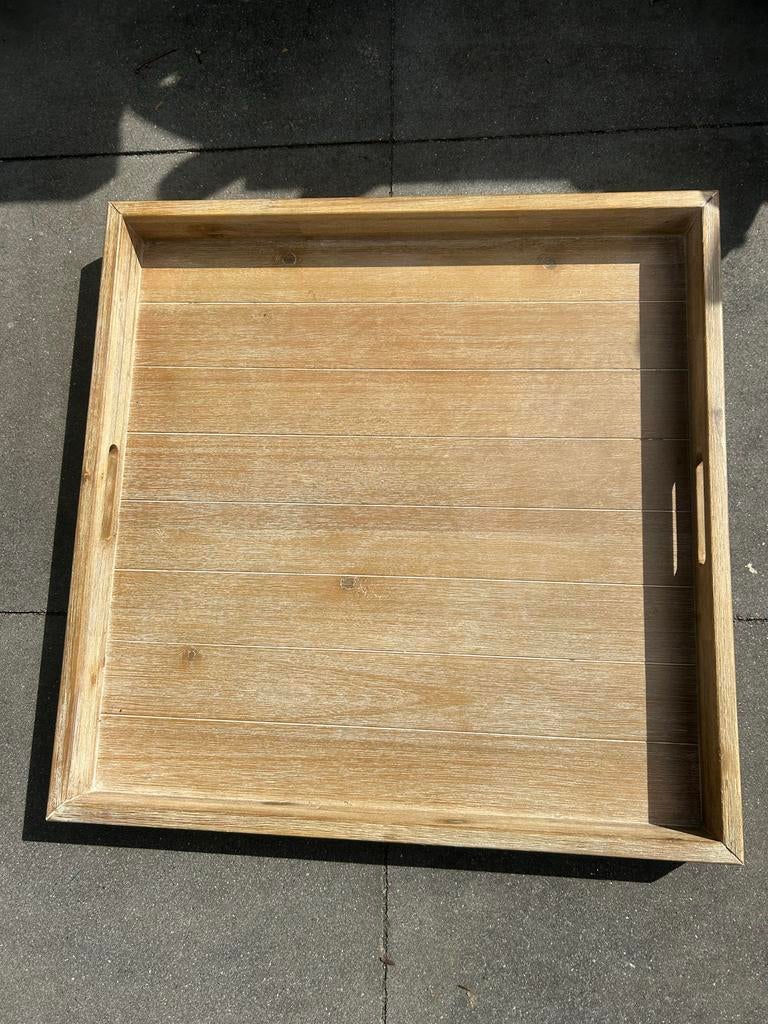 Dienblad Pronto Buiten 70x70 cm, Ophalen, Zo goed als nieuw, Vierkant, Hout