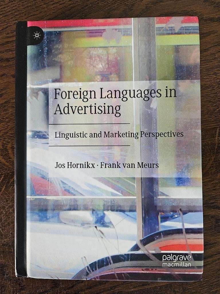 Foreign Languages in Advertising – marketing & linguistics, Boeken, Hornikx & Van Meurs, Ophalen of Verzenden, Gamma, WO