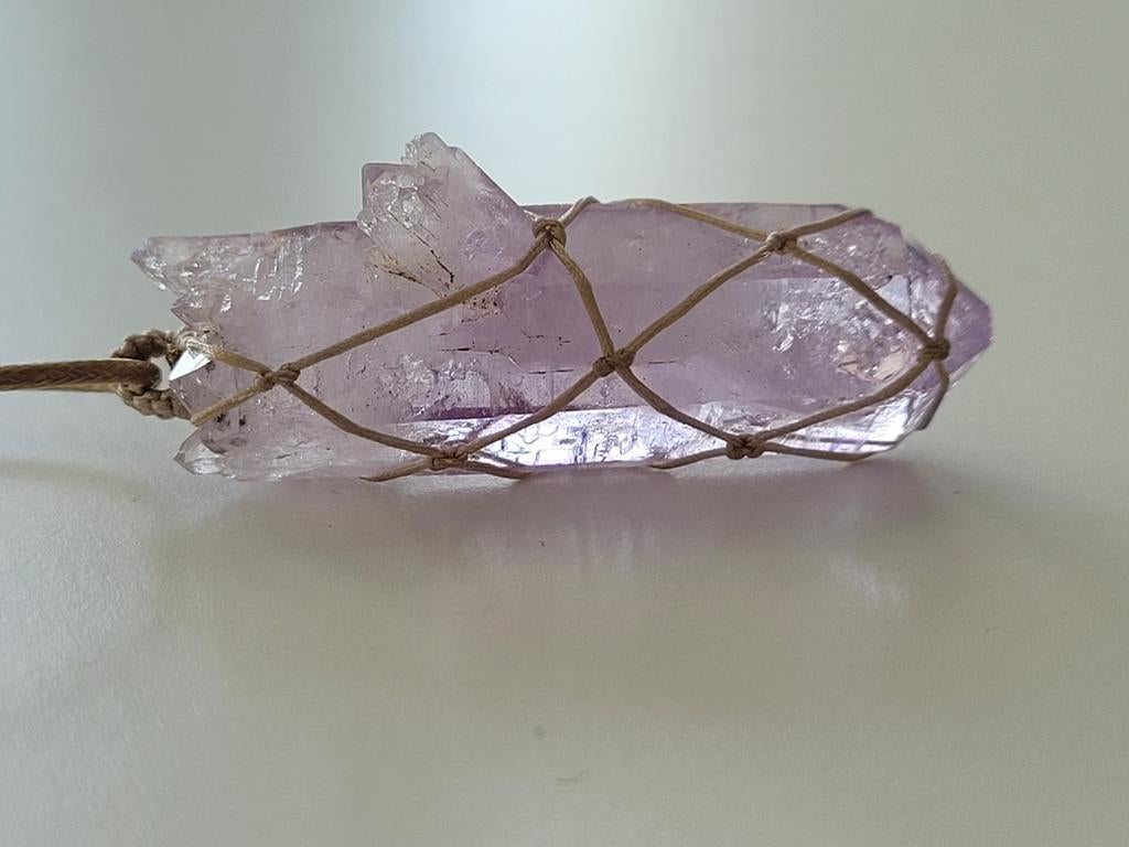 Vera cruz amethist hanger, Ophalen of Verzenden, Zo goed als nieuw, Overige materialen