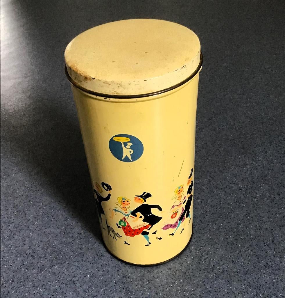 Bolletje beschuitblik vintage, Ophalen of Verzenden, Gebruikt, Beschuit, Bolletje