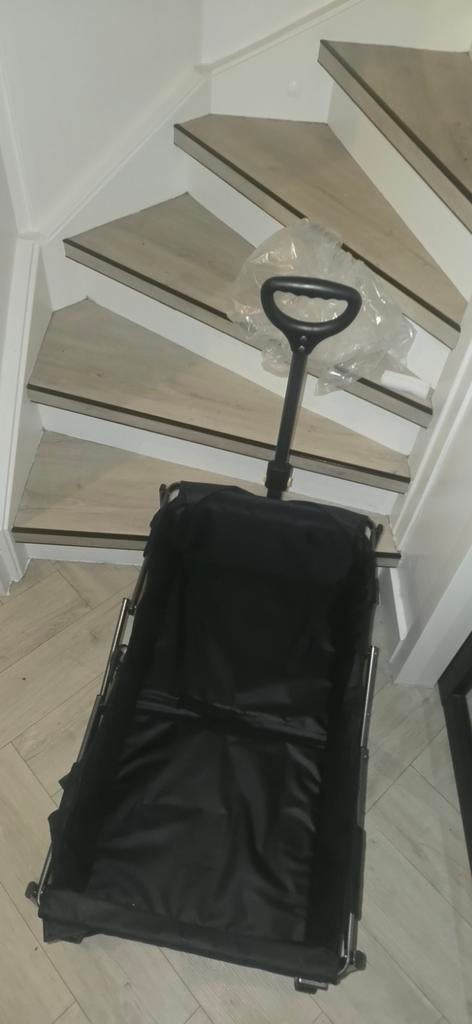 Nieuwe zwarte bolderkar - opvouwbaar, 100kg draagvermogen, Ophalen of Verzenden, Opvouwbaar, Nieuw