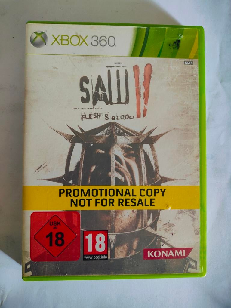 Saw 2 : Flesh & Blood Xbox 360 ZGAN, Avontuur en Actie, Vanaf 18 jaar, Verzenden, 1 speler