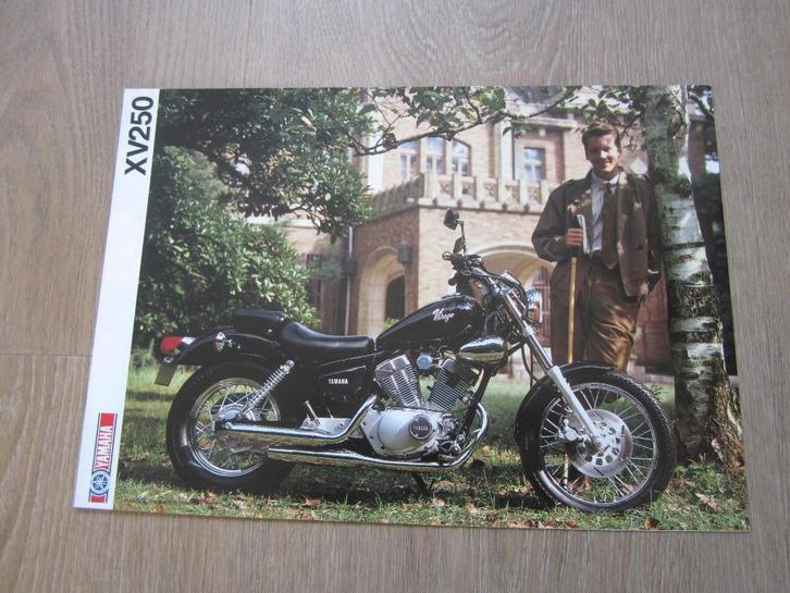 Yamaha XV 250 brochure folder 1989, Motoren, Handleidingen en Instructieboekjes, Yamaha, Ophalen of Verzenden