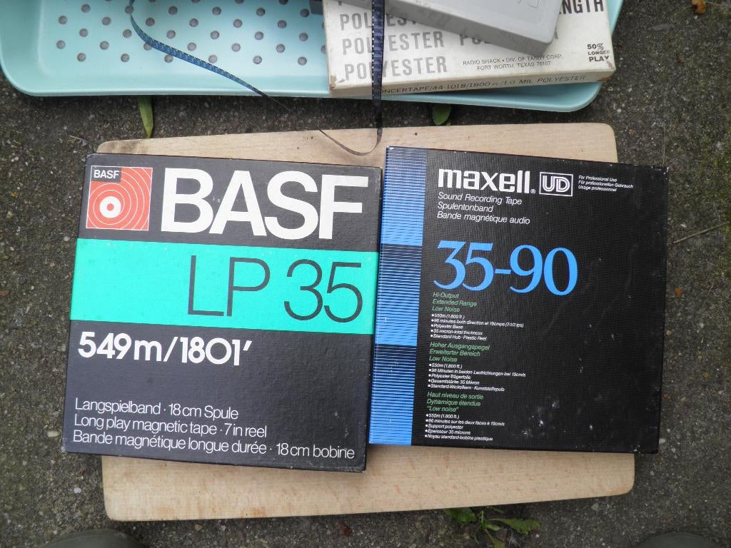 maxel geluidsbanden plus basf langspeelband plus, Ophalen of Verzenden, Overige typen