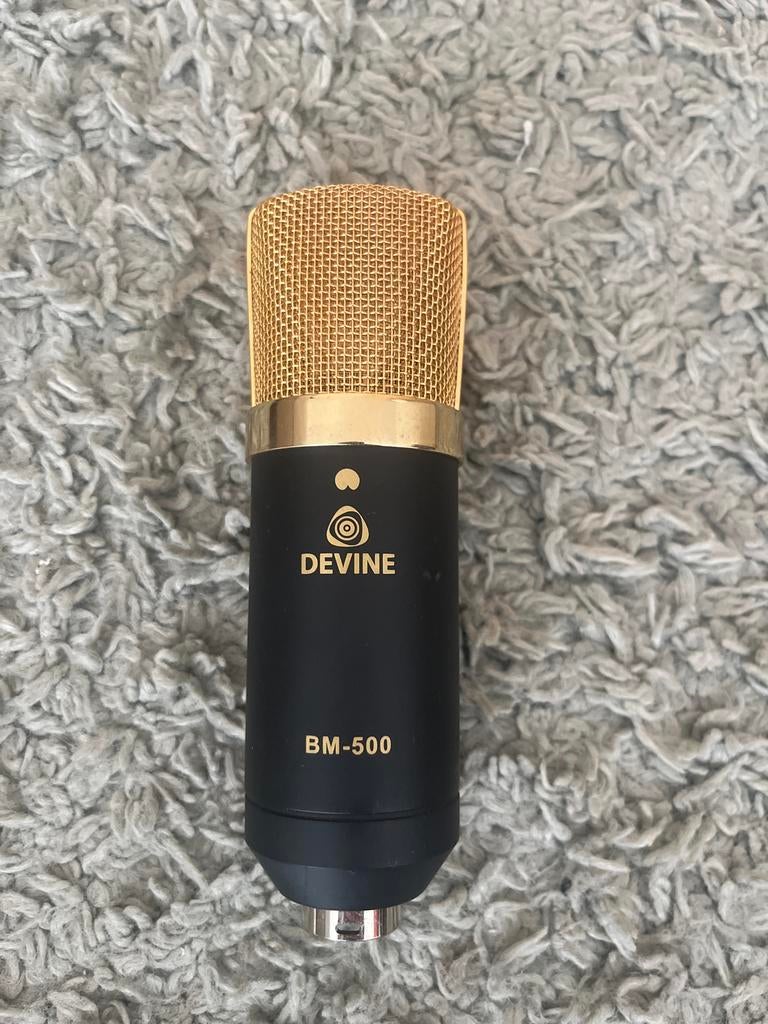 Devine BM-500 studiomicrofoon met XLR kabel, Muziek en Instrumenten, Microfoons, Ophalen of Verzenden, Zo goed als nieuw, Studiomicrofoon