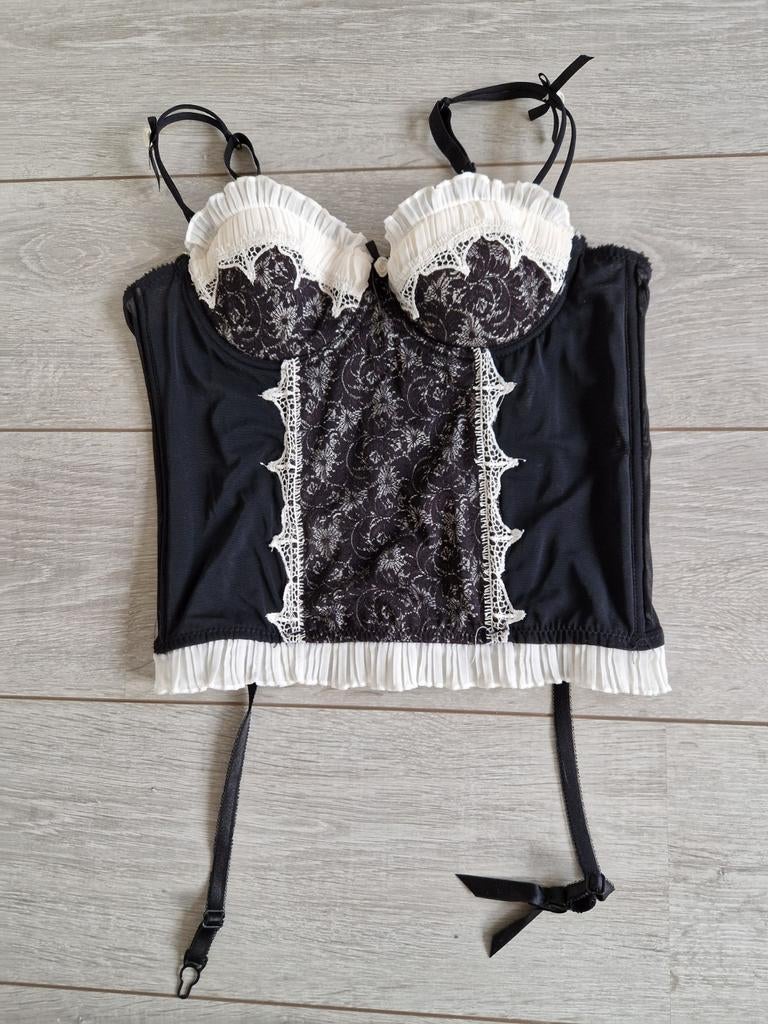 Korset top S, Zwart, Nieuw, Ophalen of Verzenden, Maat 36 (S)