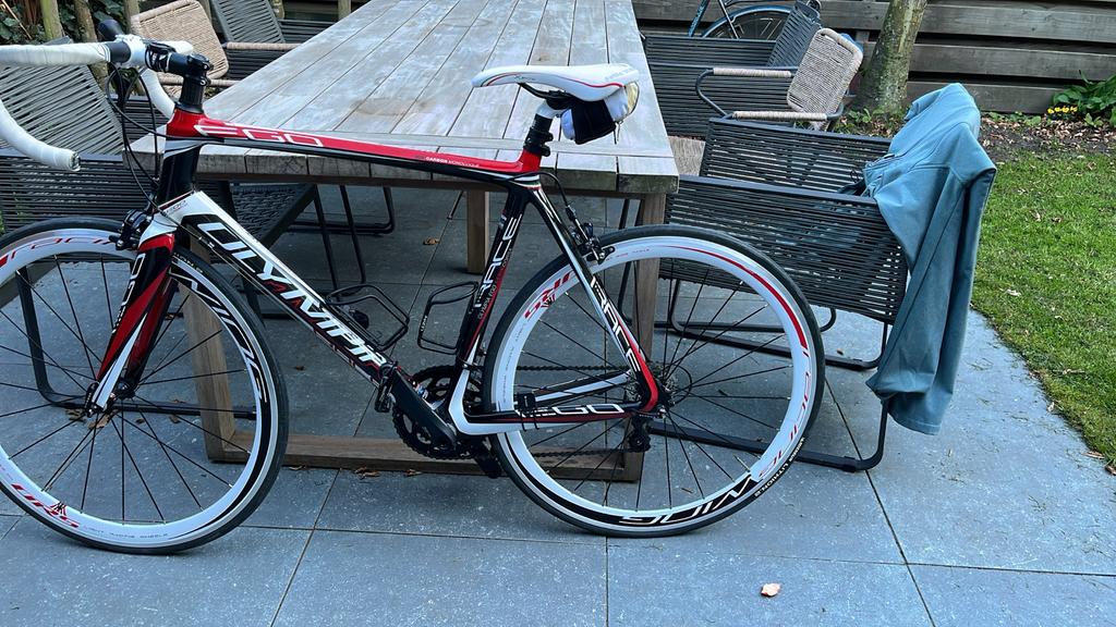 Olympia Ego racefiets 2012 - Carbon frame, Shimano 105, Fietsen en Brommers, Fietsen | Racefietsen, Overige merken, 28 inch, Carbon