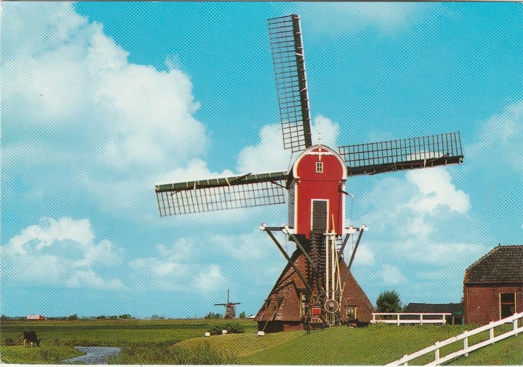 OUDE WETERING Molen, Verzamelen, Ansichtkaarten | Nederland, Verzenden, 1980 tot heden, Gelopen, Zuid-Holland