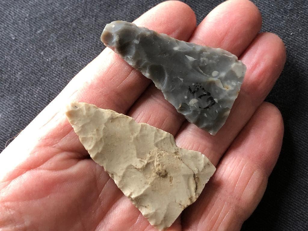 DOLKEN uit de STEENTIJD  4000 jr. vuursteen Neolithicum, Verzamelen, Overige Verzamelen, Ophalen of Verzenden, Gebruikt