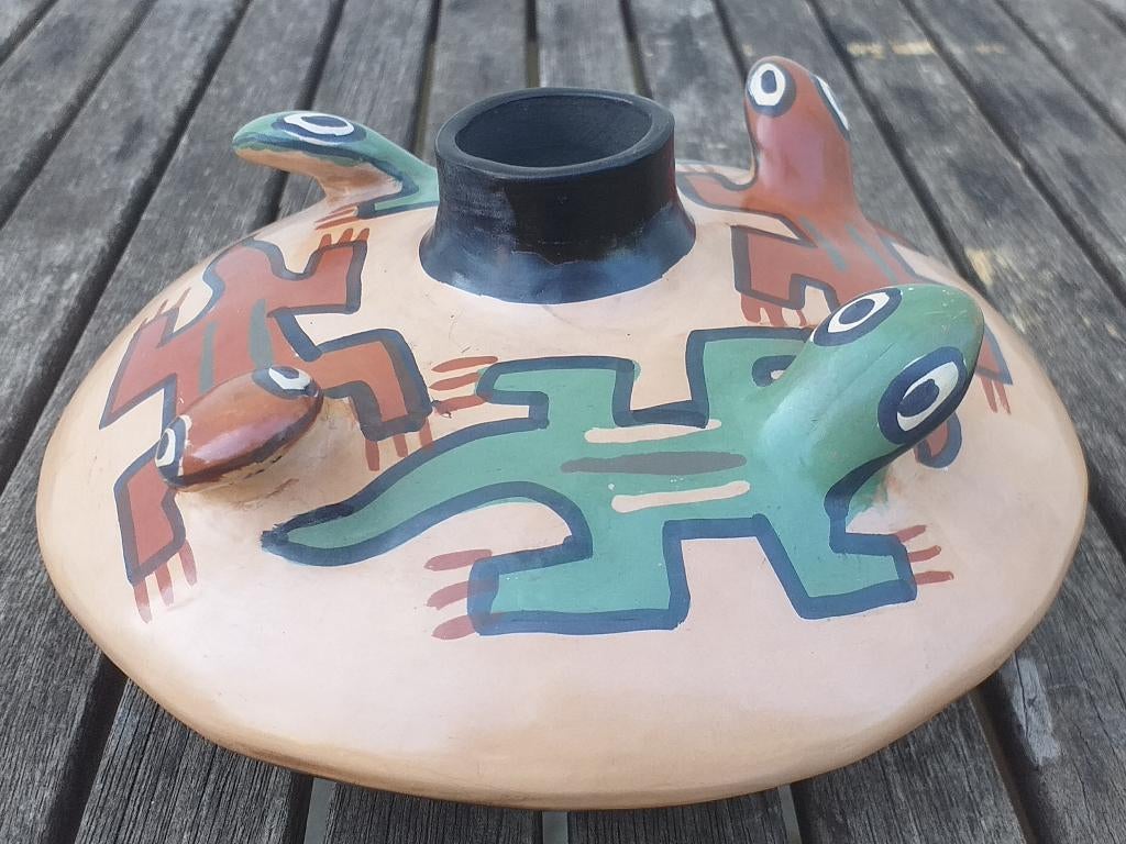 aardewerk geurhouder / wierookvat - Minka, Peru, Verzenden