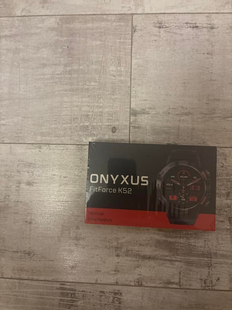 2 Nieuwe ONYXUS FitForce K52 Tactische Smartwatch, Sieraden, Tassen en Uiterlijk, Smartwatches, Nieuw, Zwart, Calorieverbanding
