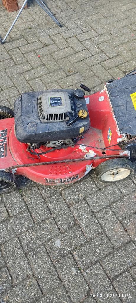 Kawasaki benzine grasmaaier, Tuin en Terras, Grasmaaiers, Ophalen of Verzenden, Gebruikt