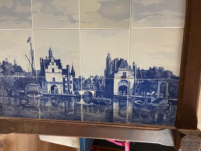 groot tegeltableau, Ophalen