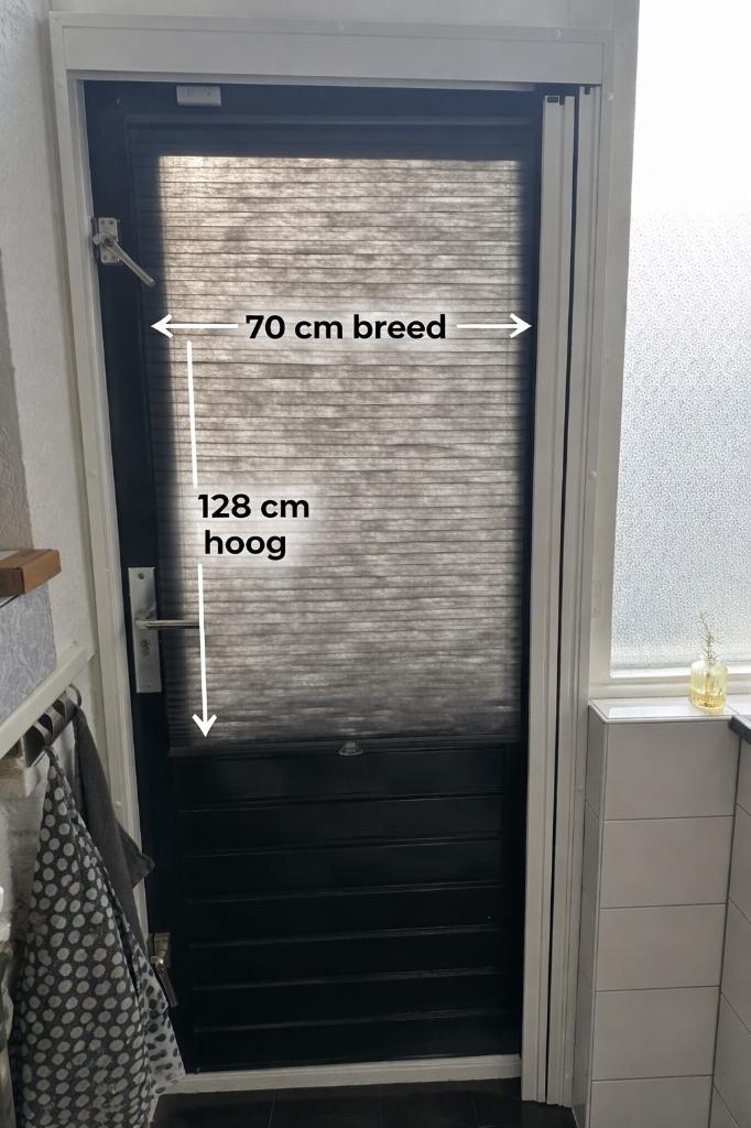 Raam gordijn, Ophalen, Zo goed als nieuw, Grijs, 150 tot 200 cm