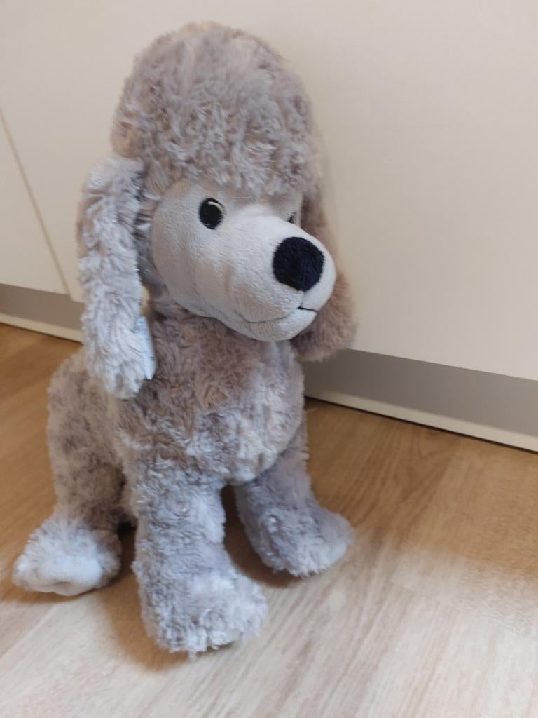 IKEA grijze poedel hond knuffel 38 cm gosig, Kinderen en Baby's, Speelgoed | Knuffels en Pluche, Ophalen of Verzenden, Hond