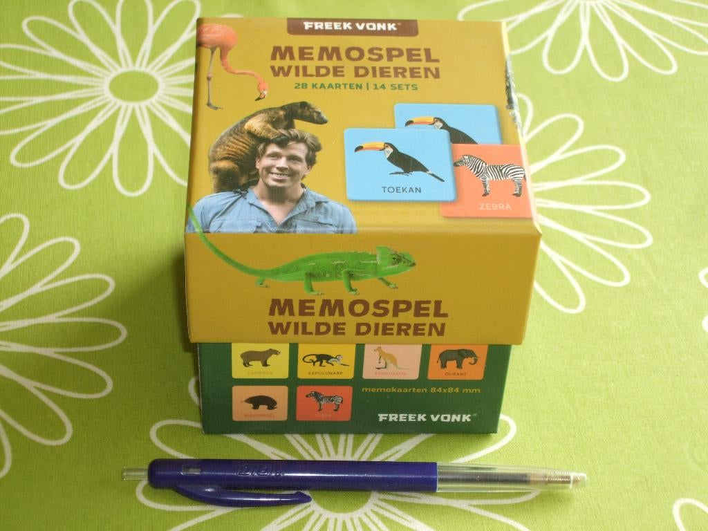 Nieuw: Freek Vonk Wilde dieren Memospel, Een of twee spelers, Ophalen of Verzenden, Nieuw