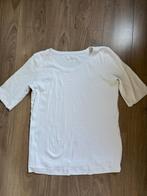 Marc Cain Wit T-shirt met driekwart mouwen, Maat 38/40 (M), Wit, Ophalen of Verzenden, Zo goed als nieuw