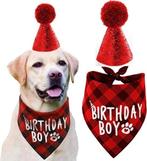 Hondrn verjaardag set Birthday Boy rood, Nieuw, Ophalen of Verzenden, Info@sweet-one.nl, Sweet-One