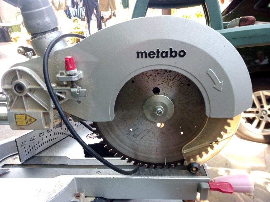 metabo zaagmachine + zaagtafel, Doe-het-zelf en Verbouw, Gereedschap | Zaagmachines, Ophalen, Gebruikt, Cirkelzaag, 30 tot 70 mm
