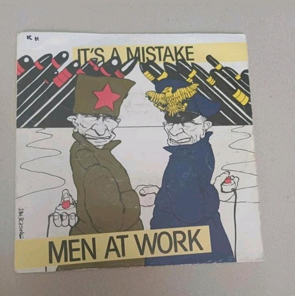 Men At Work  - It's A Mistake, Cd's en Dvd's, Vinyl Singles, Gebruikt, 7 inch, Ophalen of Verzenden, Pop