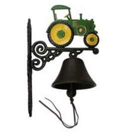 JOHN DEERE / deurbel / gietijzer/BEL 14 CM/ tractor /trekker, Nieuw, Info@huisentuindecoratiemarie.nl, Huis en tuin decoratie marie