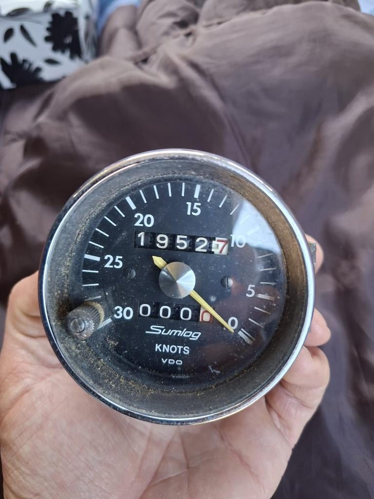 VDO Sumlog scheepssnelheidsmeter (snelheidsmeter), Watersport en Boten, Ophalen of Verzenden, Gebruikt