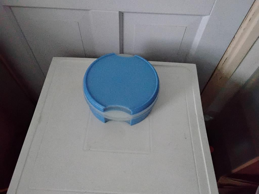 Tupperware koektrommel, Ophalen of Verzenden, Blauw