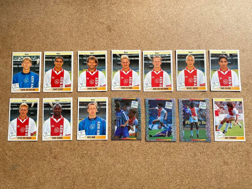 Panini Voetbal'95 Ajax, Ophalen of Verzenden, Zo goed als nieuw, Ajax, Poster, Plaatje of Sticker