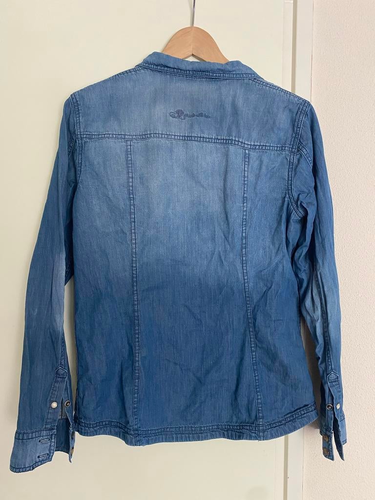 EDC spijkerblouse maat M, Ophalen of Verzenden, Gedragen, Maat 38/40 (M), Blauw