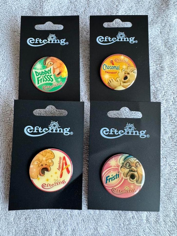 4 x Efteling Pin nieuw, Verzamelen, Efteling, Nieuw, Button of Speldje, Ophalen of Verzenden
