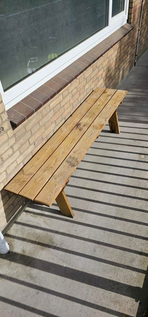 Tuinbankje 160cm, Tuin en Terras, Tuinbanken, Ophalen, Gebruikt, Hout