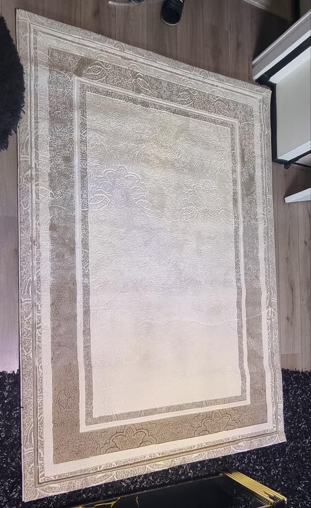 Gloednieuw tapijt - Vizon/Crème - 160x230 cm, Huis en Inrichting, Stoffering | Tapijten en Kleden, Modern, Klassiek, Crème, 150 tot 200 cm