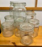 9 ‘Weck’ glazen - Gratis., Huis en Inrichting, Ophalen, Gebruikt, Glas, Overige typen