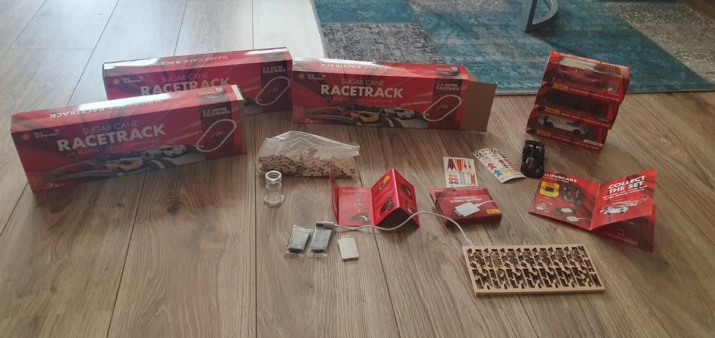 Shell V-Power Salt Water Supercars + Racetrack set, Ophalen of Verzenden