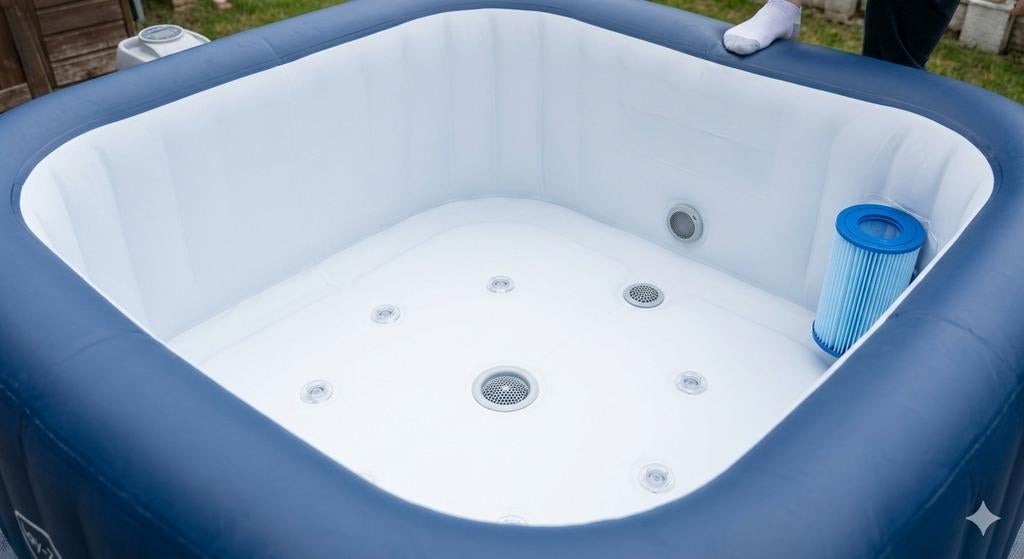 Opblaasbare jacuzzi Lay-Z-Spa Hawaii AirJet, Ophalen, Zo goed als nieuw, Filter, Opblaasbaar