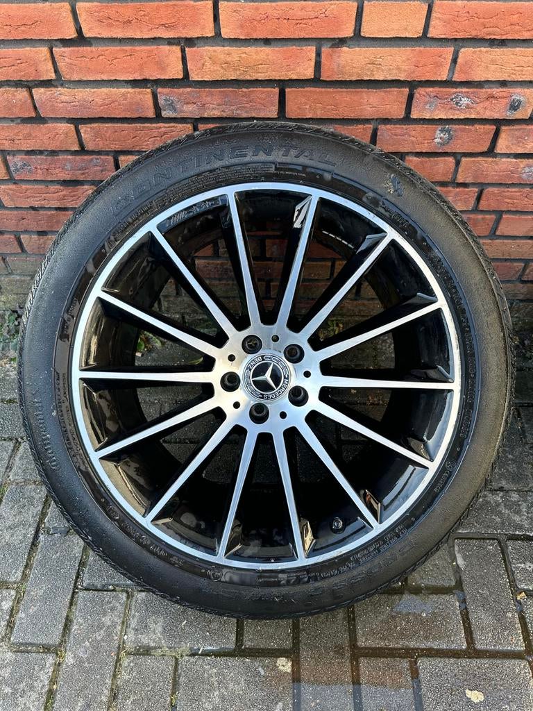 Mercedes Benz GLE 2019 velgen 21 inch multispaaks met band, Gebruikt, 275 mm, Banden en Velgen, Terreinwagen