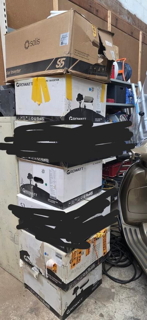 Partij omvormers Solis + Growatt - 20 stuks, Ophalen, Nieuw, Overige typen