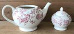 Theepot Churchill Rose Pink en suikerpot, Overige materialen, Overige typen, Ophalen of Verzenden, Zo goed als nieuw