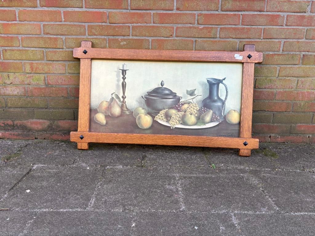 Robuuste lijst met stillevenprint van Georges Coulon, Ophalen