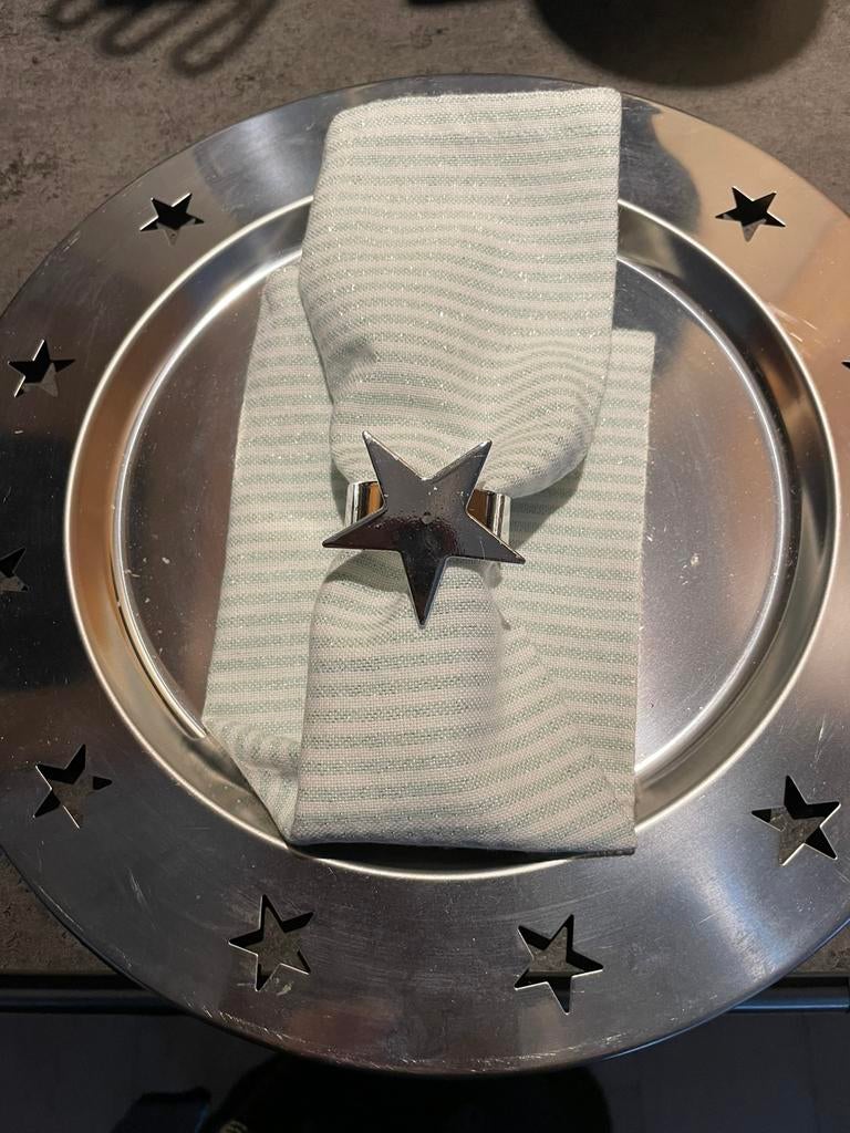 5 onderborden en 6 nieuwe sevetringen., Diversen, Kerst, Ophalen of Verzenden, Zo goed als nieuw