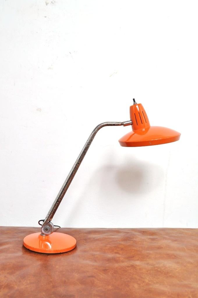 Vintage Fase bureaulamp model Fazo lamp tafellamp jaren 60, Ophalen of Verzenden, Gebruikt, 50 tot 75 cm