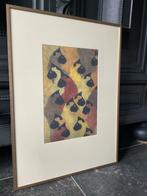 Ingelijste abstracte prent, Antiek en Kunst, Ophalen