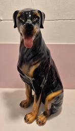 Origineel vintage porseleinen beeld Rottweiler Italië, Ophalen