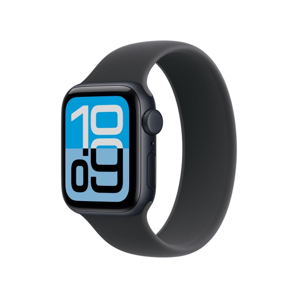 Apple Watch Silicone Solo Loop Black Size 2, 3, 4, 5, 7 & 12, Watch 38mm t/m 42mm, Bandje, Apple, Nieuw
